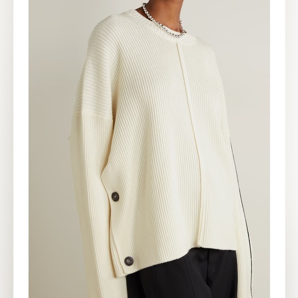 Peter Do cape cashmere sweater M/L generous fit heavier knit luxurious - Picture 6 of 8